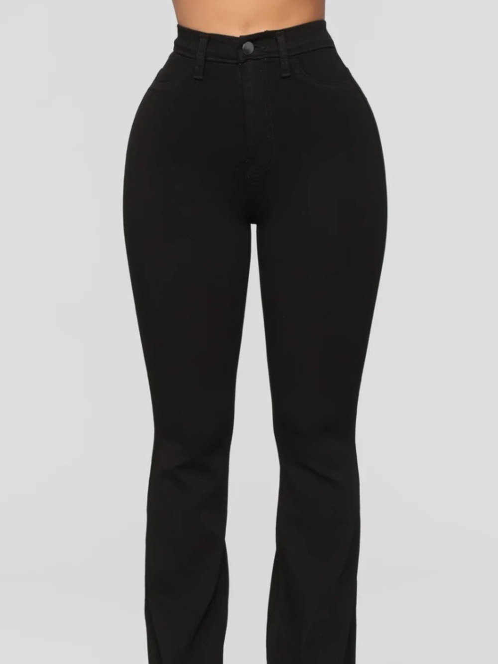Fashion Nova High-Waisted Flare Black Jeans